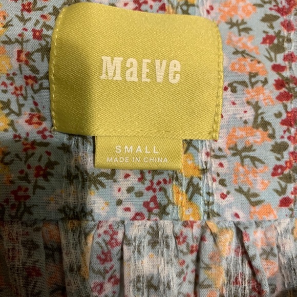 Anthropologie Maeve Gelise Floral Pleated Blouse - Picture 10 of 11